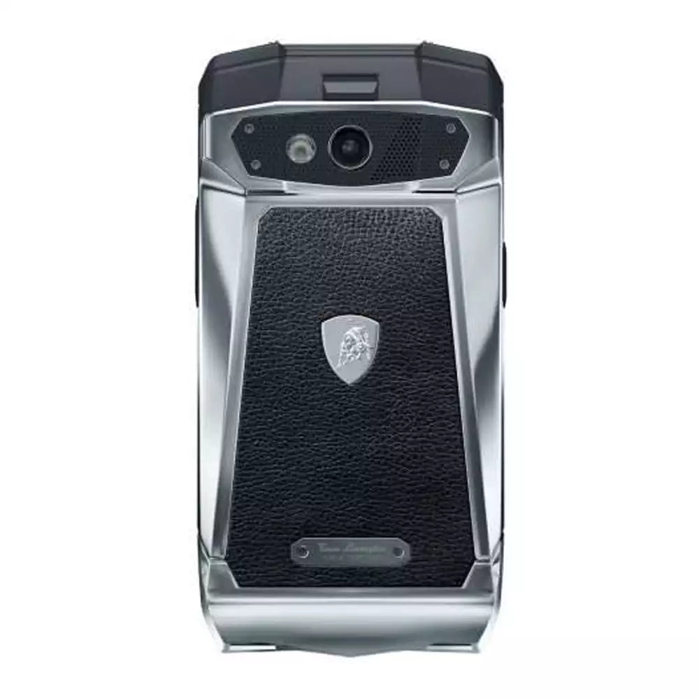 (Open Box) Lamborghini Tonino Antares Luxury Android Smartphone (Stainless Steel and Leather) (32GB) (Silver) (90 Days Warranty)