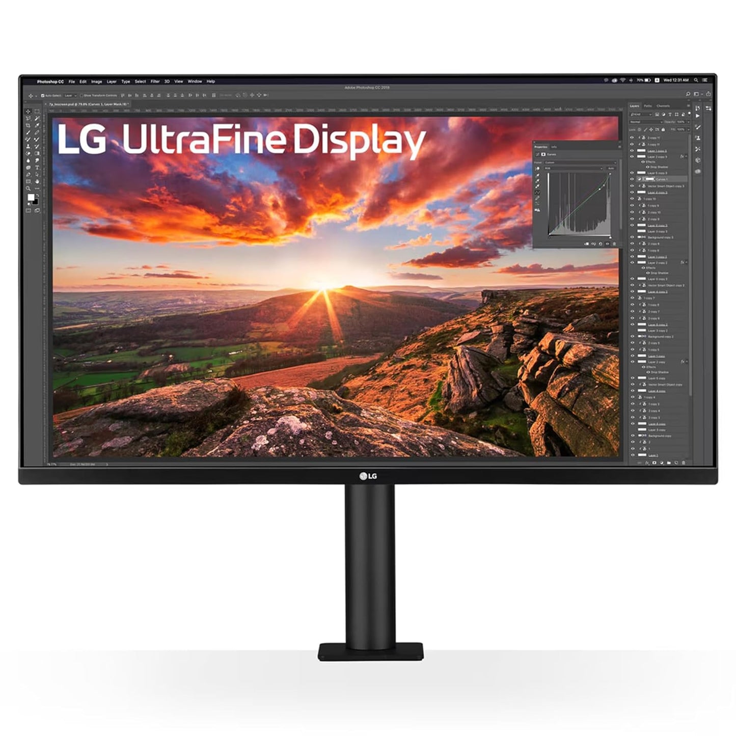 (Open Box Condition) LG 32UN880K 80cm (31.5 Inch) Ultrafine UHD(3840 x 2160) IPS Monitor with Ergo Stand, Anti-Glare, HDR 10, DCI-P3 95% (Black) (6 Months Warranty)