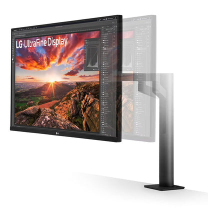 (Open Box Condition) LG 32UN880K 80cm (31.5 Inch) Ultrafine UHD(3840 x 2160) IPS Monitor with Ergo Stand, Anti-Glare, HDR 10, DCI-P3 95% (Black) (6 Months Warranty)