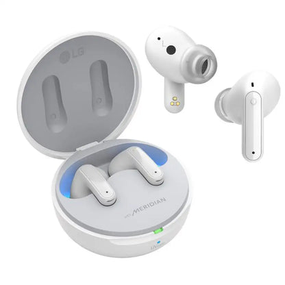 (Open Box) LG TONE FP6W Active Noise Cancelling Earphones, 22 Hrs Battery, UV Nano Case, 3D Sound True Wireless Bluetooth Earphones (White) (90 Days Warranty)