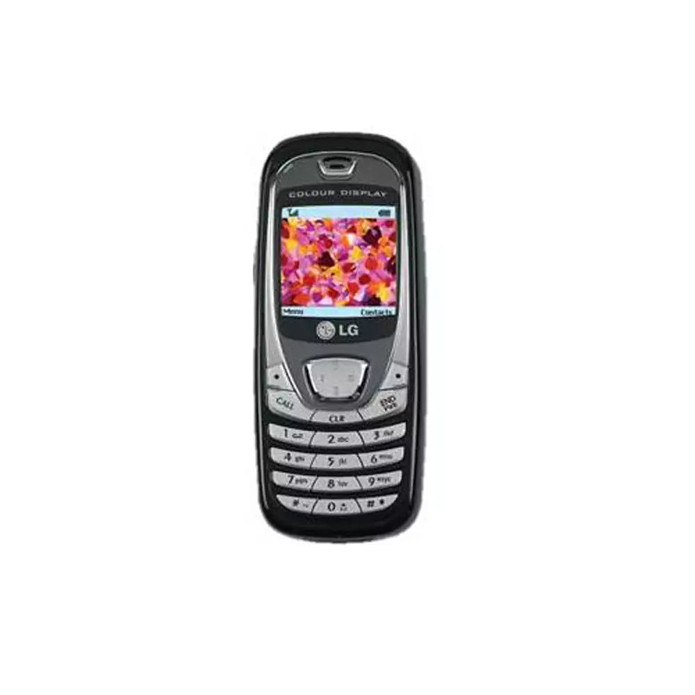 (Open Box Condition) LG B2070 Stylish Bar Phone With Color Display & FM Radio (Black) + Original Retail Box and Accessories