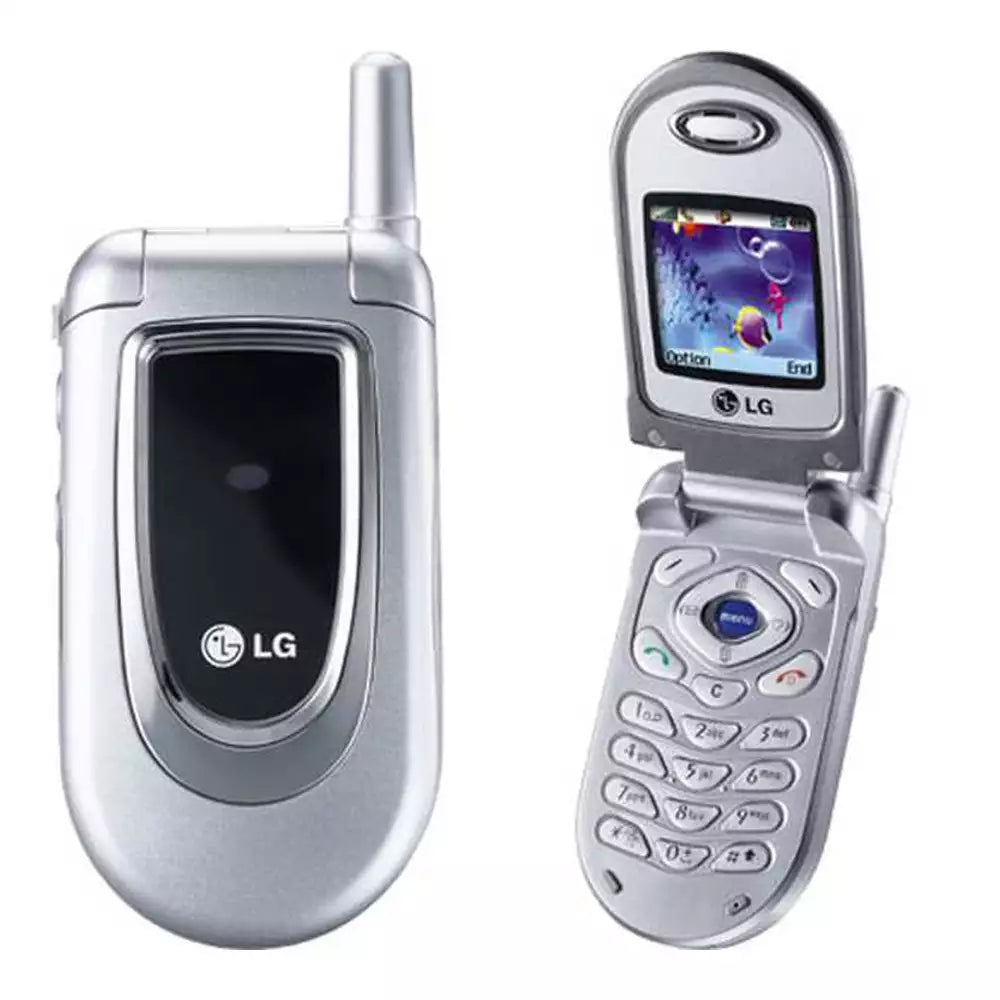 (Open Box Condition) LG C1100 Sleek Flip Phone With Color Display (Silver) + Original Retail Box and Accessories