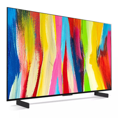 (Open Box Condition) LG C2 42 Inch OLED 4K Ultra HD TV/Monitor With 120Hz VRR, Nvidia G-Sync (42", Gray) (With Wall Mount Only!) (120 Days Warranty) (Demo Available)