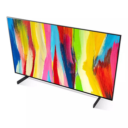 (Open Box Condition) LG C2 42 Inch OLED 4K Ultra HD TV/Monitor With 120Hz VRR, Nvidia G-Sync (42", Gray) (With Wall Mount Only!) (120 Days Warranty) (Demo Available)