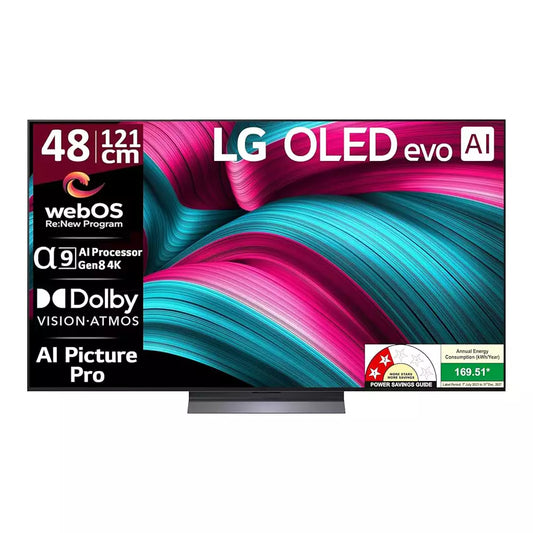 (Open Box Condition) LG C5 48 Inch OLED 4K Ultra HD TV/Monitor With 120Hz VRR, Nvidia G-Sync (48", Gray) (With Wall Mount Only!) (120 Days Warranty) (Available in Delhi Only!) (Demo Available)