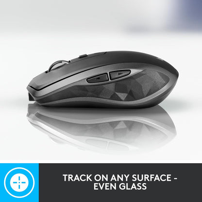 (Open Box) Logitech MX Anywhere 2S Bluetooth Wireless Mouse, Multi-Surface with 4000 DPI, Hyper-Fast Scrolling (Black) (23 Months Warranty)