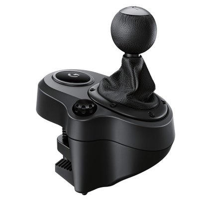 (Open Box Condition) Logitech G Driving Force Racing Wheels Shifter for G29, G920 & G923, 6 Speed, Push Down Reverse Gear, Steel and Leather Construction (Black) (6 Months Warranty)