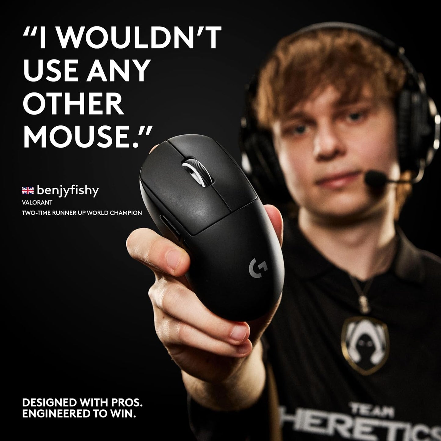 (Open Box) Logitech G PRO X Superlight 2 Lightspeed Wireless Gaming Mouse, Lightweight, LIGHTFORCE Hybrid Switches, Hero 2 Sensor (18 Months Warranty)