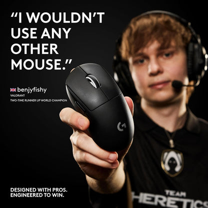(Open Box) Logitech G PRO X Superlight 2 Lightspeed Wireless Gaming Mouse, Lightweight, LIGHTFORCE Hybrid Switches, Hero 2 Sensor (18 Months Warranty)