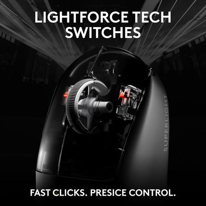 (Open Box) Logitech G PRO X Superlight 2 Lightspeed Wireless Gaming Mouse, Lightweight, LIGHTFORCE Hybrid Switches, Hero 2 Sensor (18 Months Warranty)