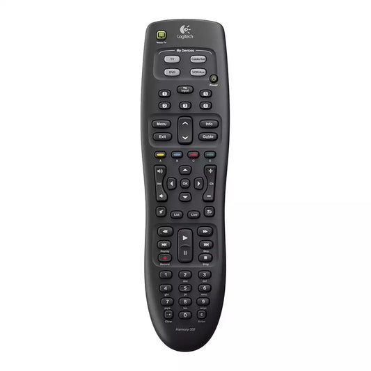 (Pre-Owned, Excellent) Logitech Harmony 300 Remote, Universal Remote Control, Works With Logitech MyHarmony Software (Gray) (90 Days Warranty)