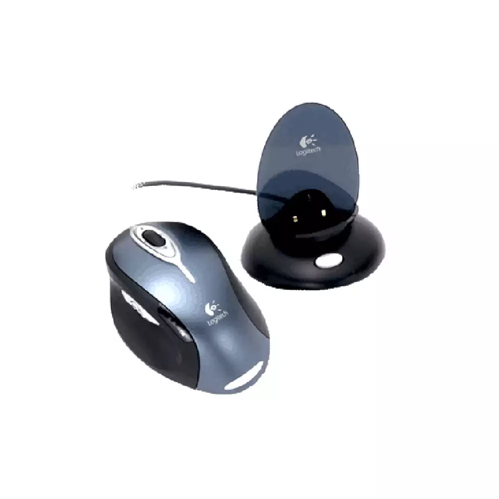 (Pre-Owned, Good) Logitech MX1000 Cordless Laser Mouse (M-RAG97) With Charging Dock (Gray) (90 Days Warranty)