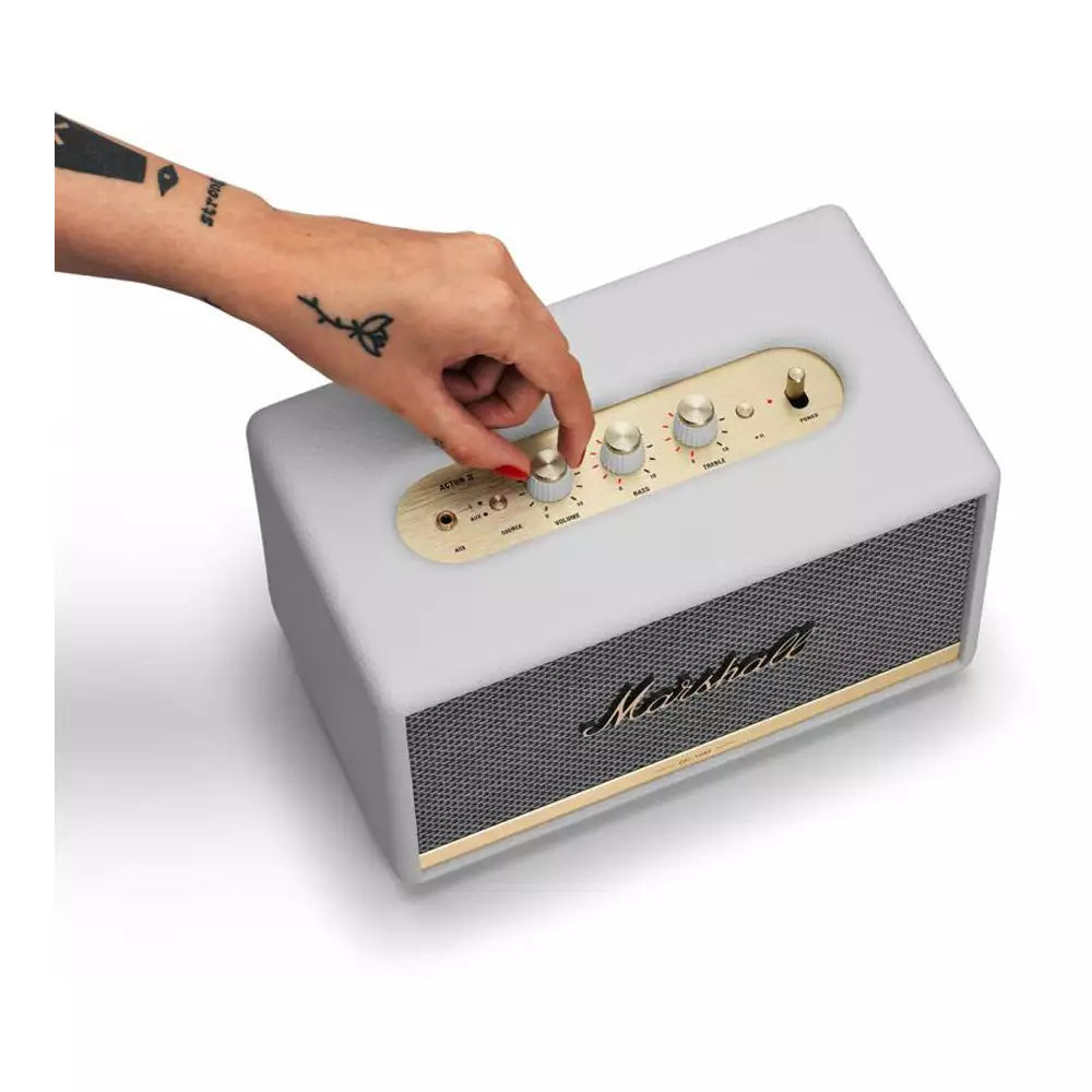 (Open Box Condition) Marshall Acton II (Acton 2) Wireless Bluetooth Speaker (White) (120 Days Warranty)