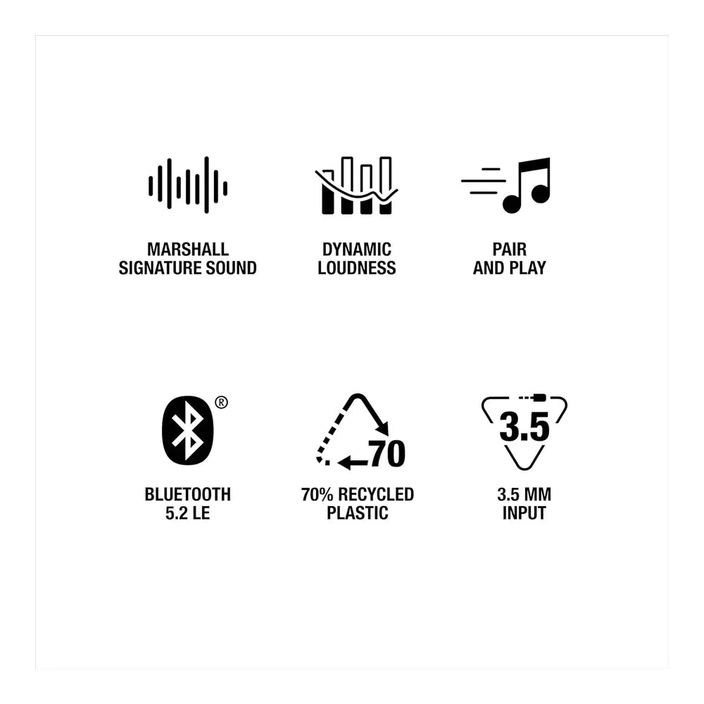 (Open Box) Marshall Acton III (Acton 3) Wireless Bluetooth Speaker (Black) (10 Months Warranty)