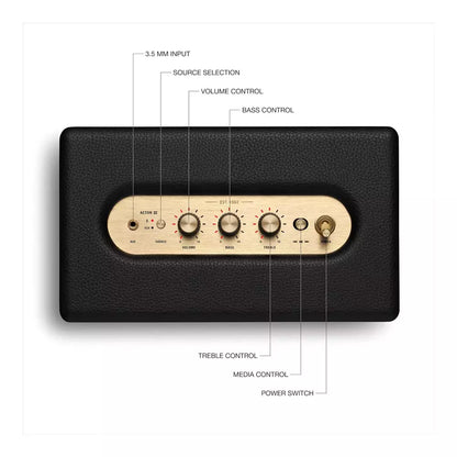 (Open Box) Marshall Acton III (Acton 3) Wireless Bluetooth Speaker (Black) (10 Months Warranty)