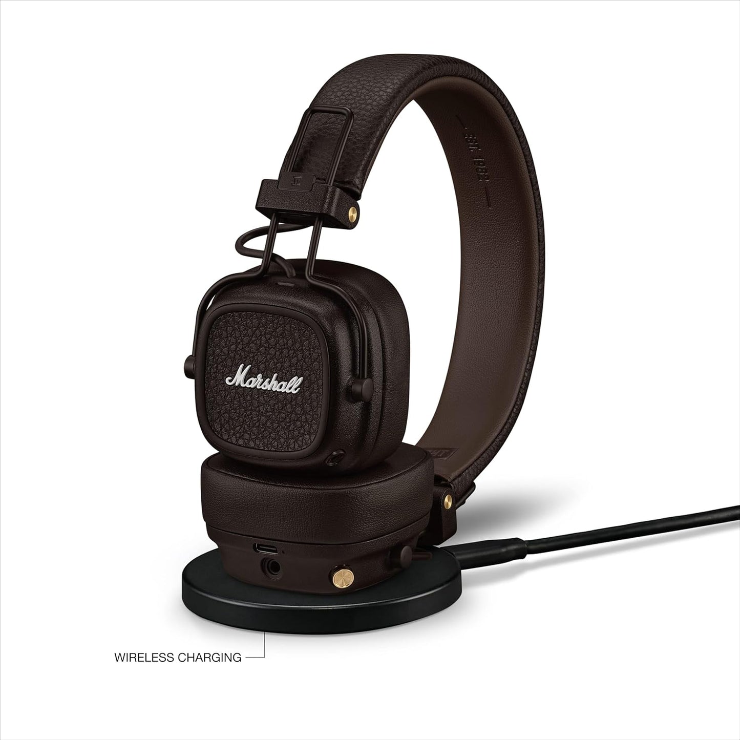 (Pre-Owned, Good) Marshall Major V (Major 5) Wireless Bluetooth Headphones (Brown) (60 Days Warranty)