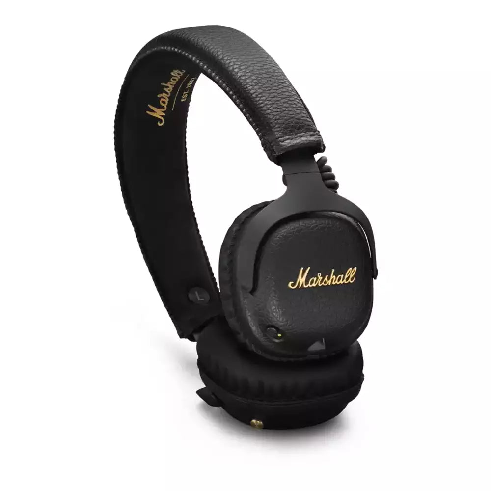 (Pre-Owned, Works via AUX only, No ANC, Good) Marshall Mid ANC On Ear Headphone (Black) (Wired only, No ANC) (60 Days Warranty)