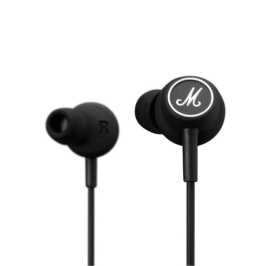(Pre-Owned, Very Good) Marshall Mode Wired In Ear Earphones With Mic (Black) (60 Days Warranty)