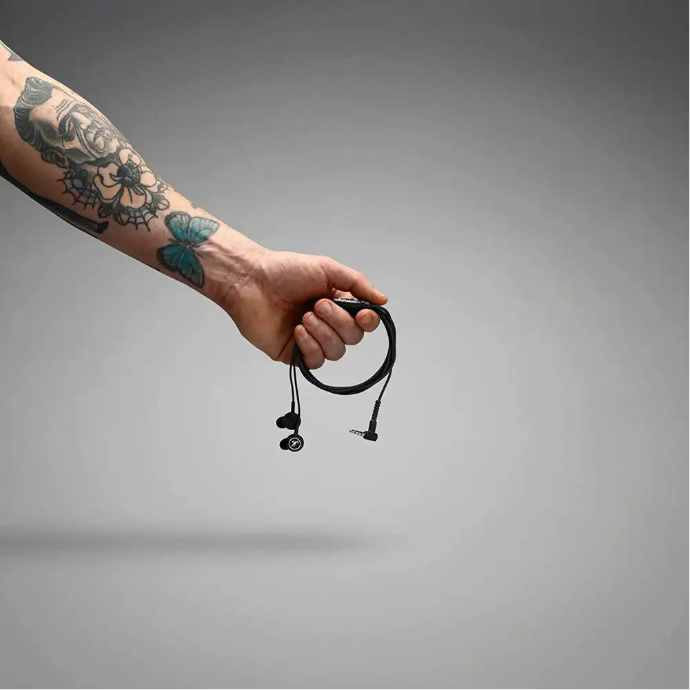 (Pre-Owned, Very Good) Marshall Mode Wired In Ear Earphones With Mic (Black) (60 Days Warranty)