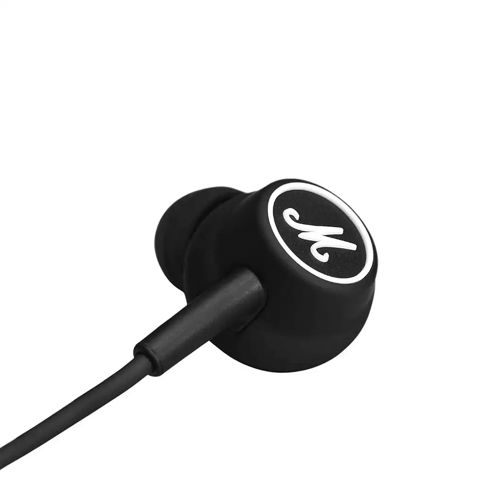 (Pre-Owned, Very Good) Marshall Mode Wired In Ear Earphones With Mic (Black) (60 Days Warranty)