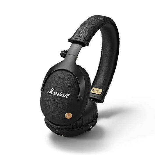 (Pre-Owned, Good) Marshall Monitor Bluetooth Wireless Over Ear Headphone with Mic (Black) (60 Days Warranty)