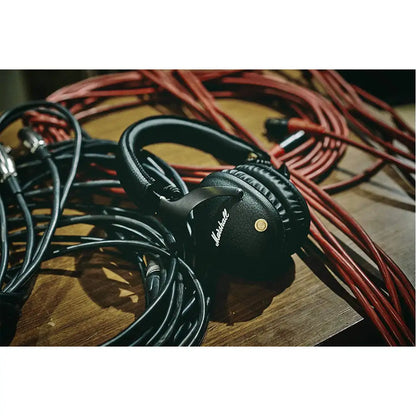 (Pre-Owned, Good) Marshall Monitor Bluetooth Wireless Over Ear Headphone with Mic (Black) (60 Days Warranty)