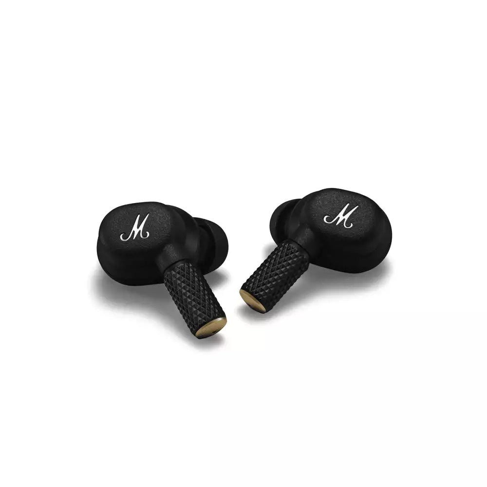 (Open Box) Marshall Motif II ANC (Motif 2) True Wireless Active Noise Cancelling Bluetooth Headphones, Earbuds With Calls and 30 Hours Playtime (Black) (6 Months Warranty)