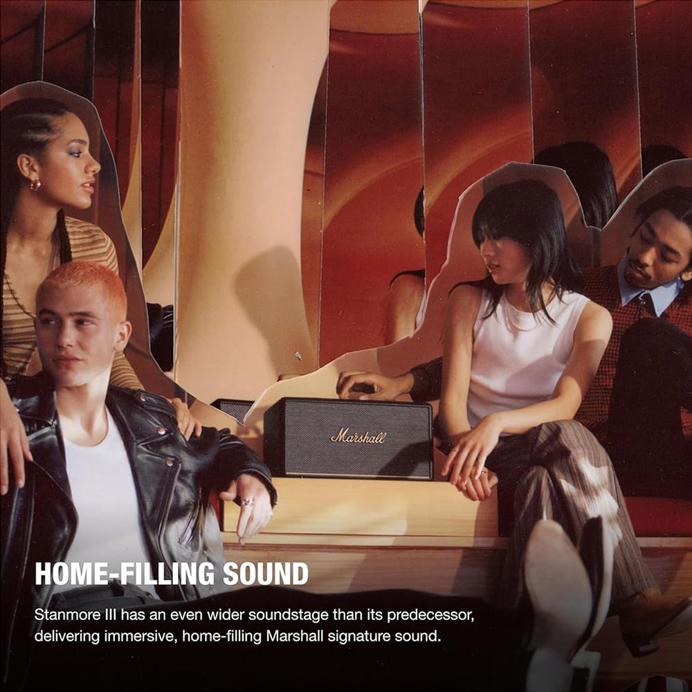 (Open Box) Marshall Stanmore III/3 Wireless Bluetooth Home Speaker (Black) (6 Months Warranty)