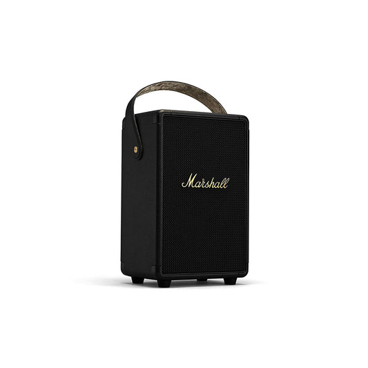 (Pre-Owned, Excellent) Marshall Tufton Portable Wireless Bluetooth Speaker With Loud 360 Degree Sound and Powerful Bass (Black & Brass) (120 Days Warranty)
