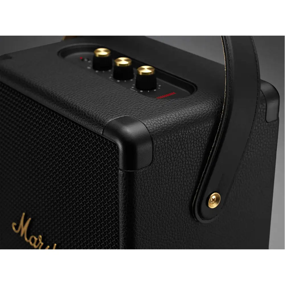 (Pre-Owned, Excellent) Marshall Tufton Portable Wireless Bluetooth Speaker With Loud 360 Degree Sound and Powerful Bass (Black & Brass) (120 Days Warranty)