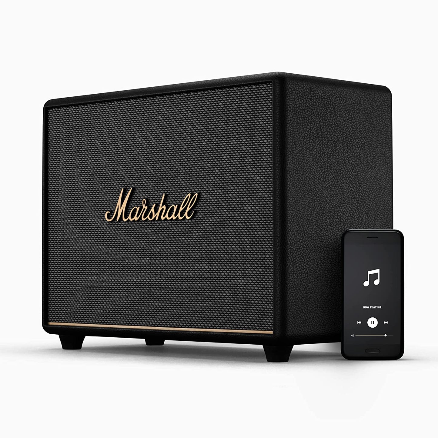 (Pre-Owned, Very Good) Marshall Woburn III/3 Wireless Bluetooth Speaker (3 Way Sound, HDMI ARC, App Support) (Black) (90 Days Warranty)