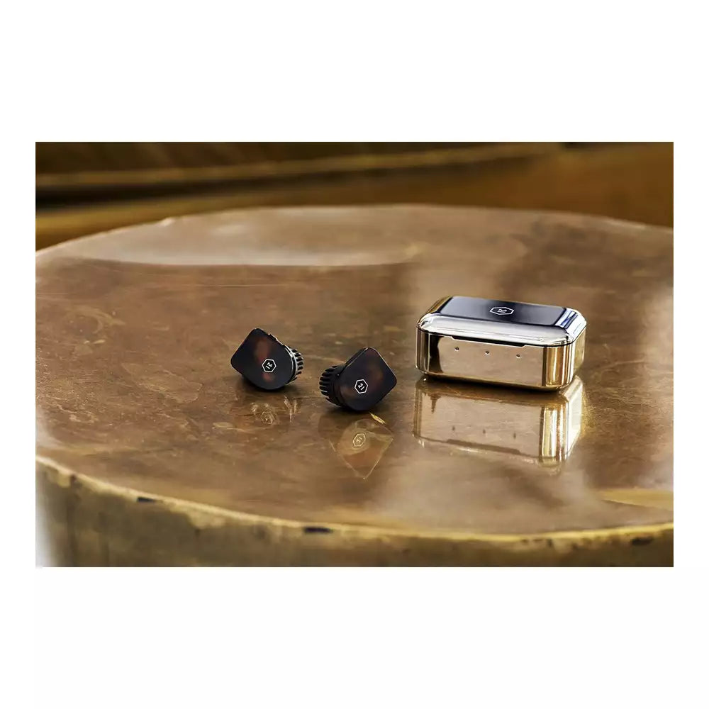 (Pre-Owned, Excellent) MASTER & DYNAMIC MW07TS Truly Wireless Bluetooth Earphones (In Ear, With Mic) (Brown) (90 Days Warranty)