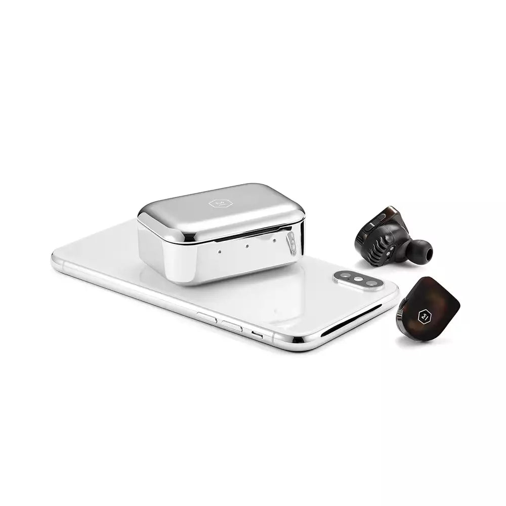 (Pre-Owned, Excellent) MASTER & DYNAMIC MW07TS Truly Wireless Bluetooth Earphones (In Ear, With Mic) (Brown) (90 Days Warranty)
