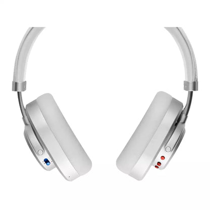 (Open Box Condition) Master & Dynamic MW65 Wireless Bluetooth Over The Ear Headphones (ANC, Mic) (White and Silver) (6 Months Warranty)