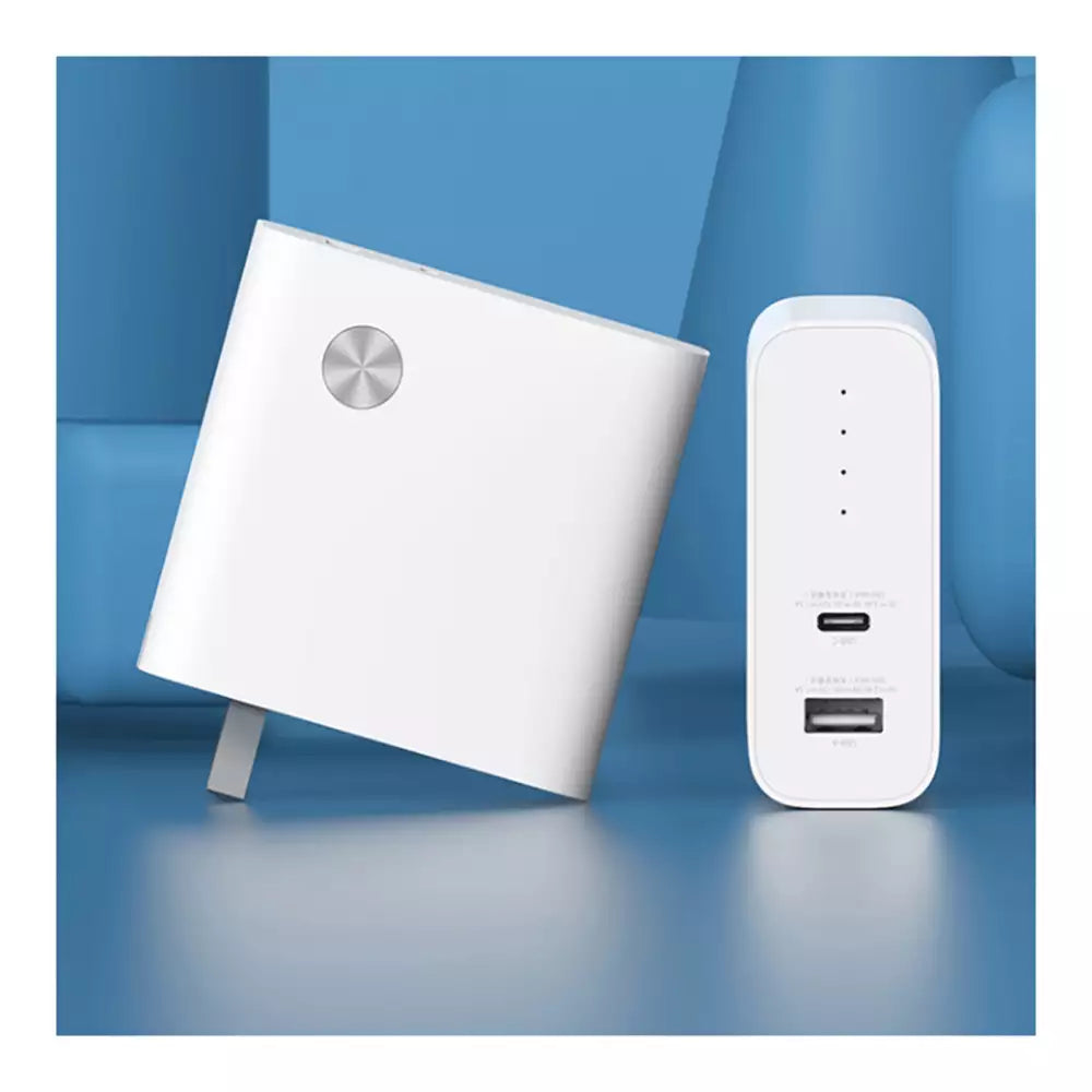 (Pre-Owned, Very Good) Xiaomi 50W 2 in 1 Power Bank & Charger (1A1C) (White) (60 Days Warranty)