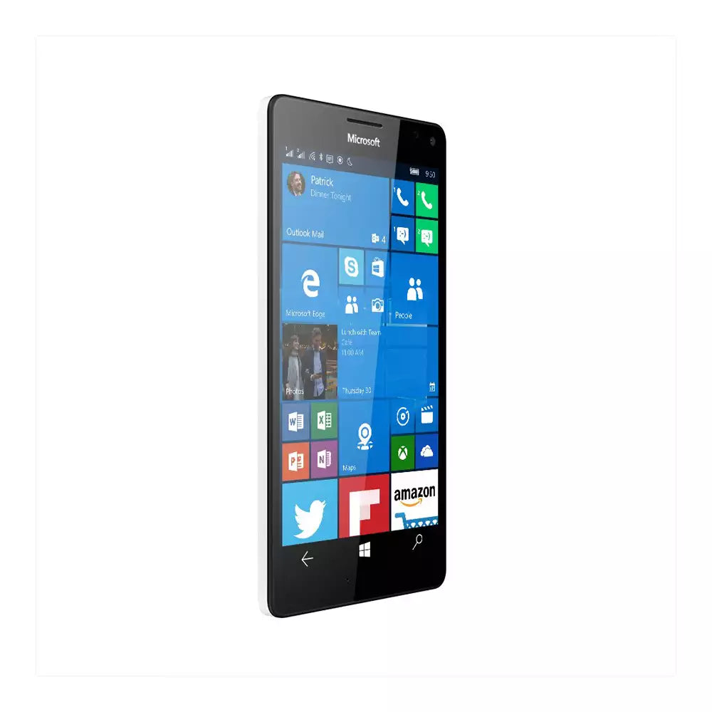 (Pre-Owned, Very Good) Microsoft Lumia 950 XL Windows 10 Mobile Smartphone With Iris Scanner (Dual SIM Support) (White) (60 Days Warranty)
