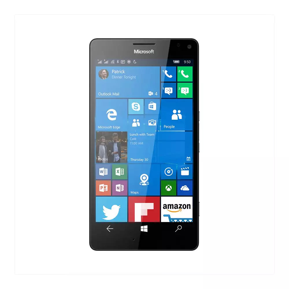 (Pre-Owned, Very Good) Microsoft Lumia 950 XL Windows 10 Mobile Smartphone With Iris Scanner (Dual SIM Support) (White) (60 Days Warranty)