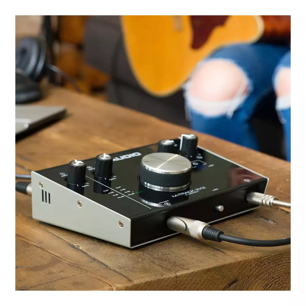 (Pre-Owned, Very Good) M-Audio M-Track 2x2 USB Audio Interface with Cubase (Plug-In Software) (Black) (90 Days Warranty)
