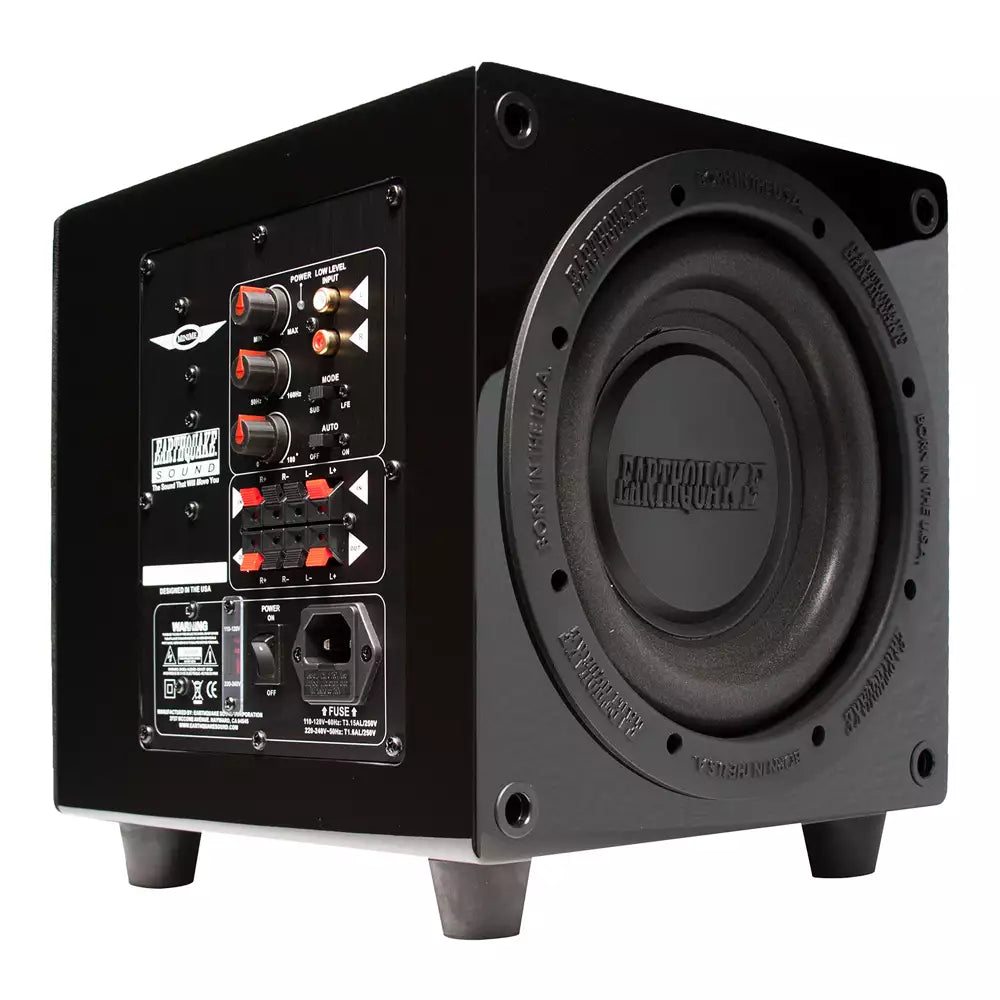 (Pre-Owned, Very Good) Earthquake Sound Minime-P8-V2  (Frequency Down To 27 Hz) (320 Watt Class D Subwoofer Amplifier) (Black) (90 Days Warranty)
