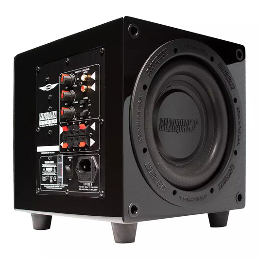 (Pre-Owned, Very Good) Earthquake Sound Minime-P8-V2  (Frequency Down To 27 Hz) (320 Watt Class D Subwoofer Amplifier) (Black) (90 Days Warranty)