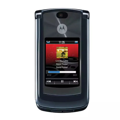 (Pre-Owned, Fair) Motorola RAZR2 V8 Premium Flip Phone With Dual Displays (2GB) (Black) (60 Days Warranty)