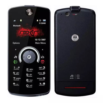 (Open Box Condition) Motorola ROKR E8 Music Phone With Touch Wheel, Adaptive Haptic Buttons, 3.5MM Headphone Jack (Black) (2GB) (Unused Unit With Retail Box) (60 Days Warranty)