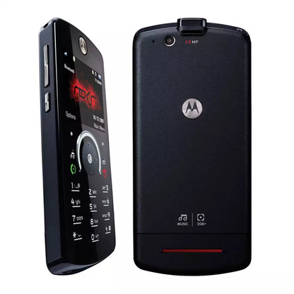 (Open Box Condition) Motorola ROKR E8 Music Phone With Touch Wheel, Adaptive Haptic Buttons, 3.5MM Headphone Jack (Black) (2GB) (Unused Unit With Retail Box) (60 Days Warranty)