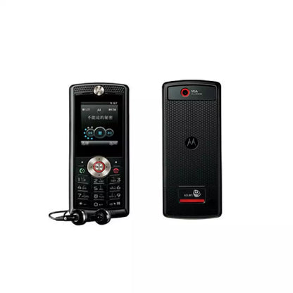 (Open Box Condition) Motorola W388 Stylish Bar Music Phone With Headset (Black) + Original Retail Box and Accessories