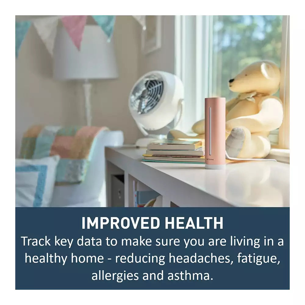 (Pre-Owned, Very Good) Netatmo Healthy Home Coach, Smart Indoor Climate Monitor (AQI, Carbon Dioxide, Temperaturw, etc) (Silver) (60 Days Warranty)