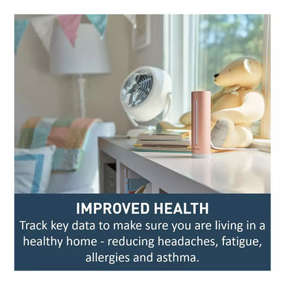 (Pre-Owned, Very Good) Netatmo Healthy Home Coach, Smart Indoor Climate Monitor (AQI, Carbon Dioxide, Temperaturw, etc) (Silver) (60 Days Warranty)