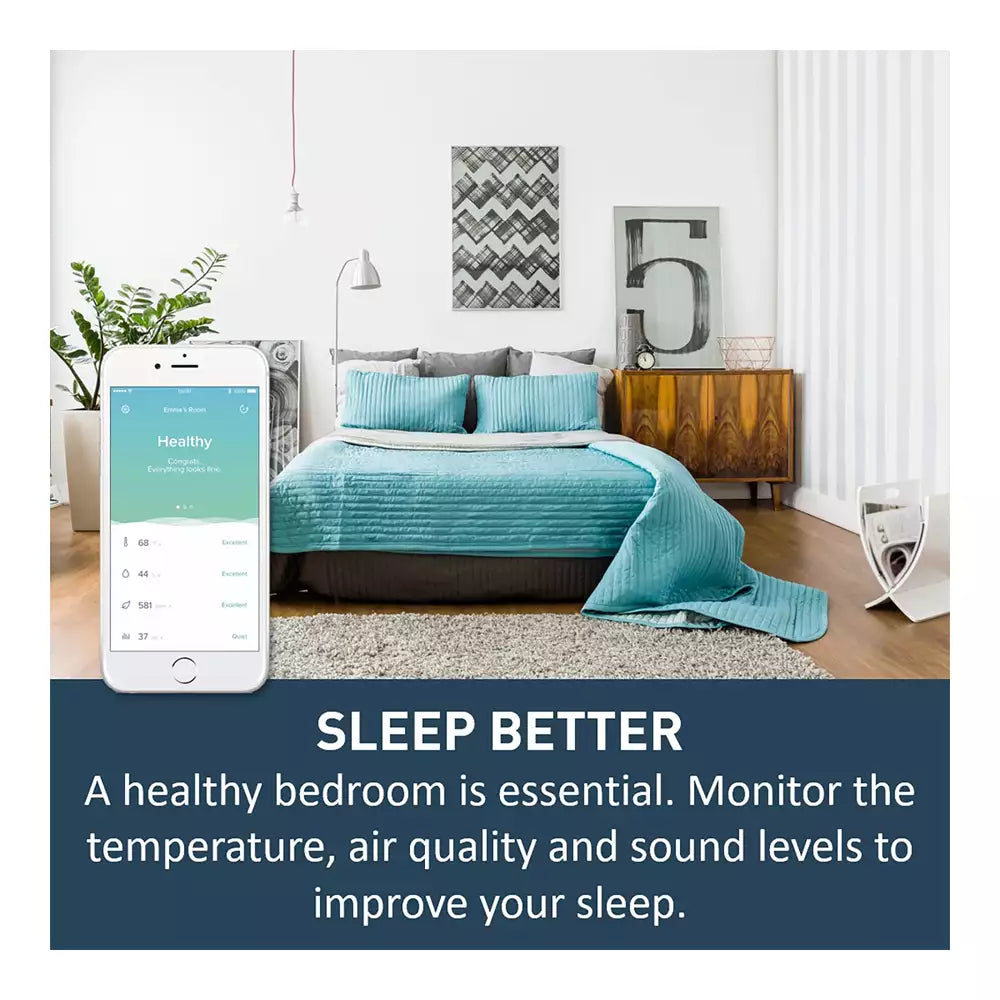 (Pre-Owned, Very Good) Netatmo Healthy Home Coach, Smart Indoor Climate Monitor (AQI, Carbon Dioxide, Temperaturw, etc) (Silver) (60 Days Warranty)