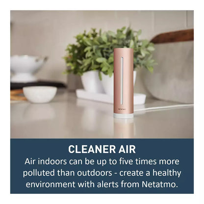 (Pre-Owned, Very Good) Netatmo Healthy Home Coach, Smart Indoor Climate Monitor (AQI, Carbon Dioxide, Temperaturw, etc) (Silver) (60 Days Warranty)