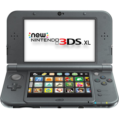(Pre-Owned, Excellent) Nintendo 3DS XL Portable Gaming Console With Dual Screen, 3D Technology, 3D Camera (Blue and Black) (90 Days Warranty) + 5 Game Cartridges