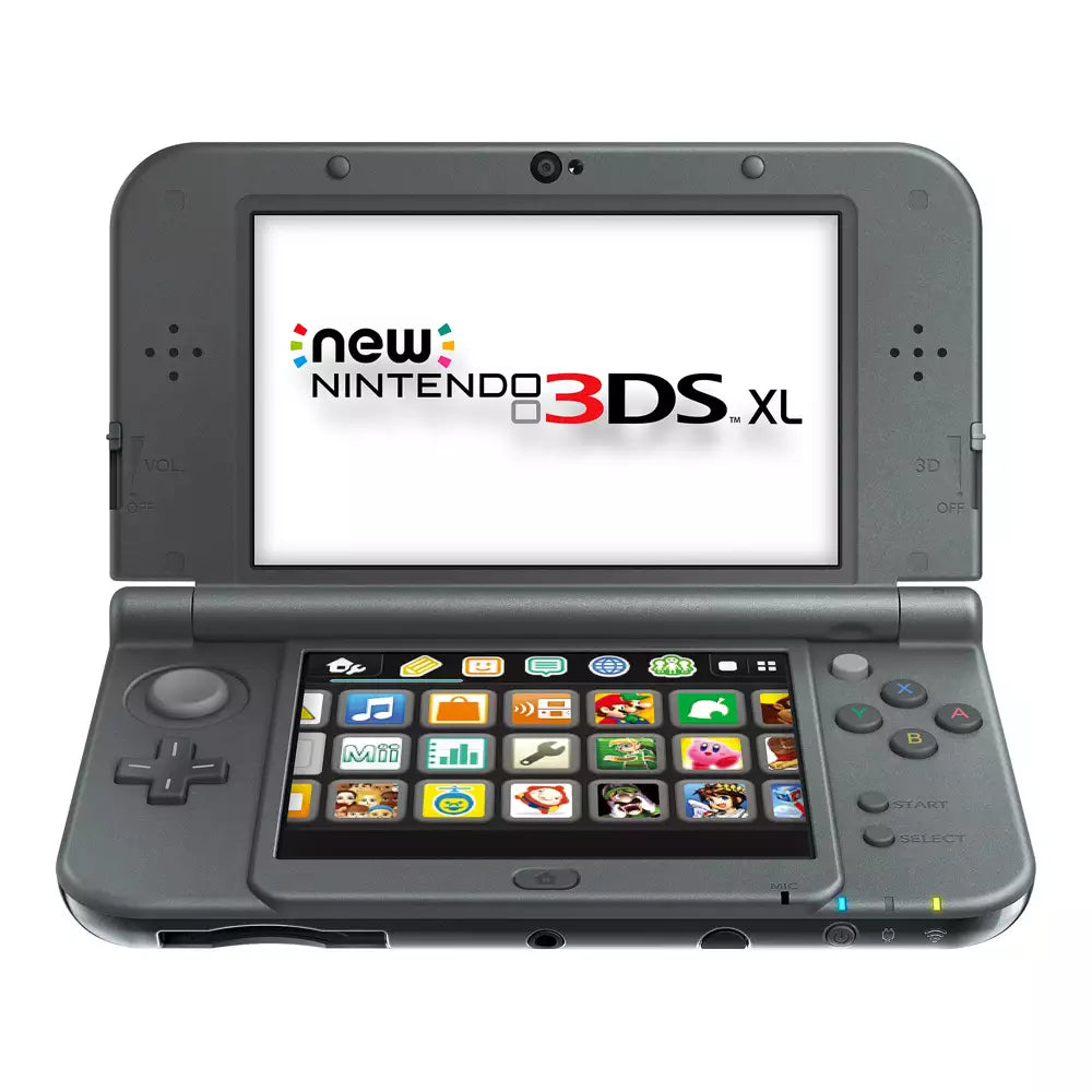 (Pre-Owned, Excellent) Nintendo 3DS XL Portable Gaming Console With Dual Screen, 3D Technology, 3D Camera (Blue and Black) (90 Days Warranty) + 5 Game Cartridges